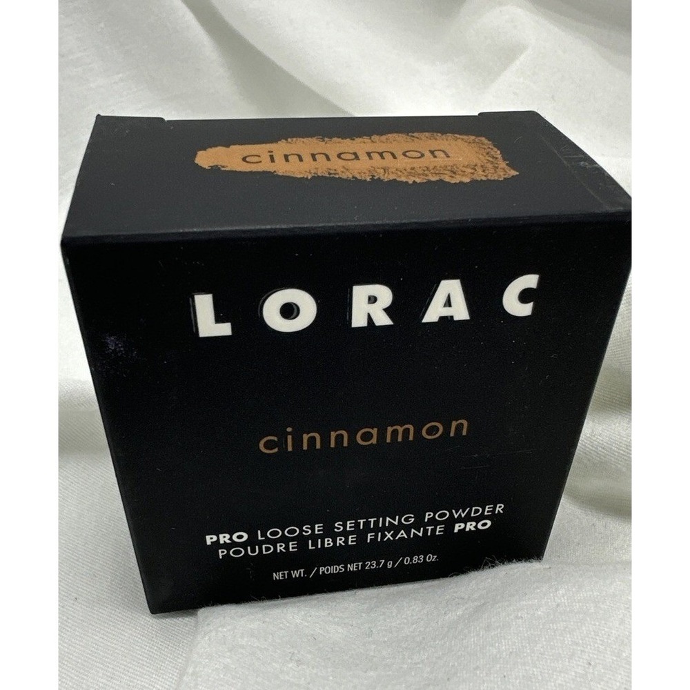 LORAC PRO Loose Setting Powder Cinnamon 0.83oz Matte Finish Deep Skin Tone NEW